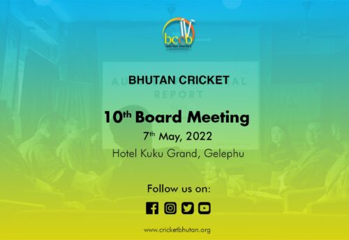 Bhutan Cricket 10th Board Meeting