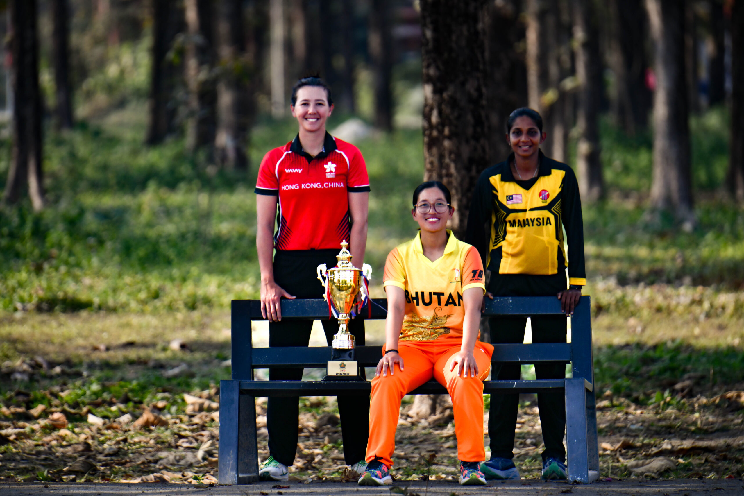 Lotus Cup 2026 Trophy Photographed with Captains at Gelephu’s Meaningful Sites