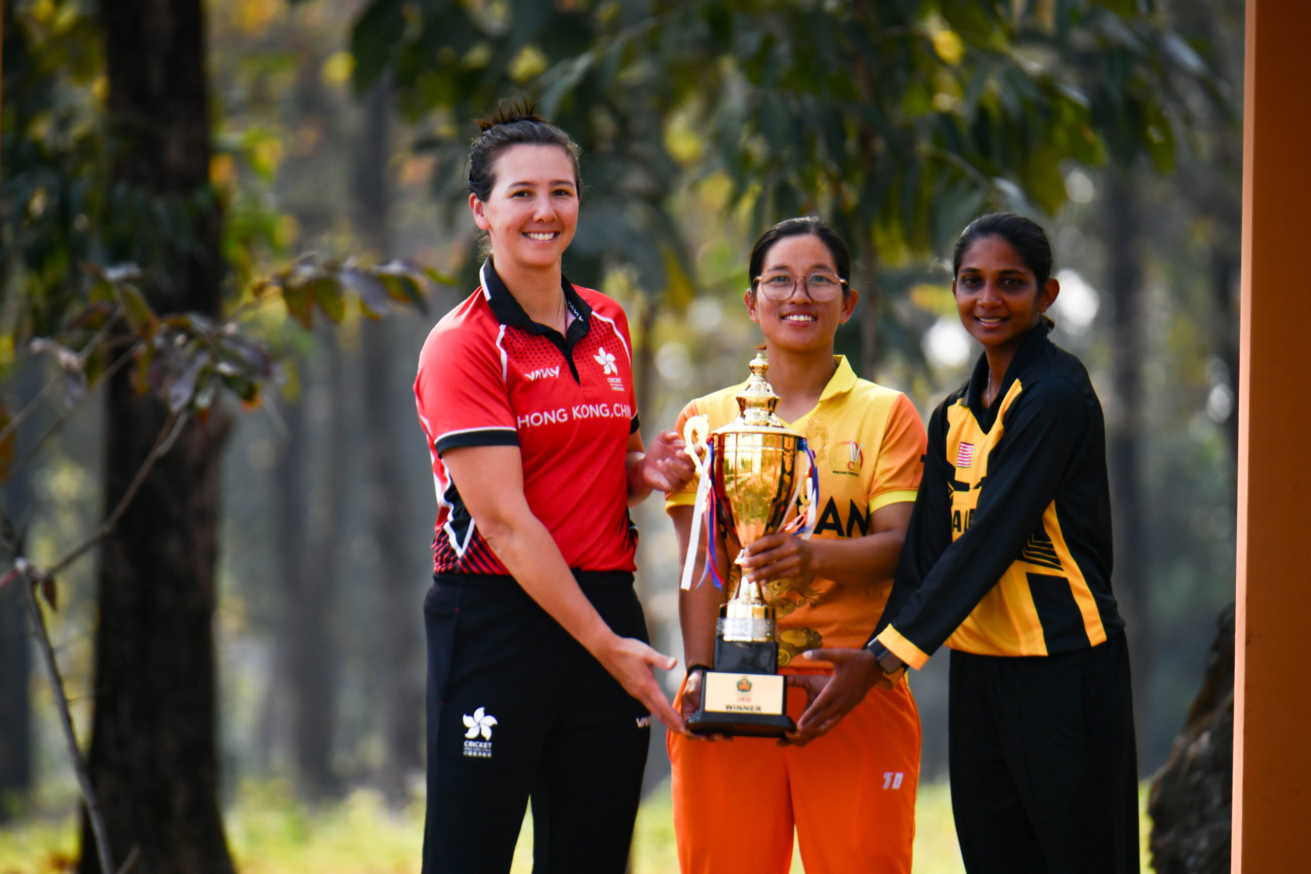 Lotus Cup 2026 Trophy Photographed with Captains at Gelephu’s Meaningful Sites